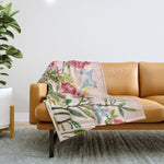 Pink Garden Dream Throw Blanket Gallery Image 1