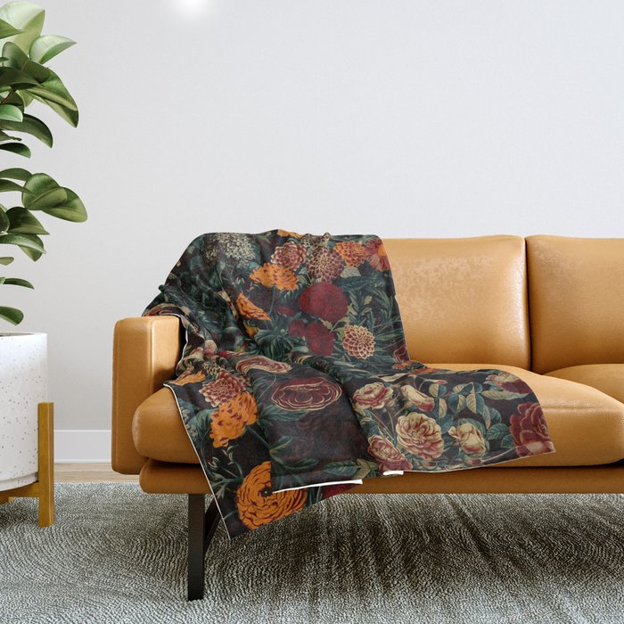 EXOTIC GARDEN - NIGHT XXI Throw Blanket Gallery Image 1