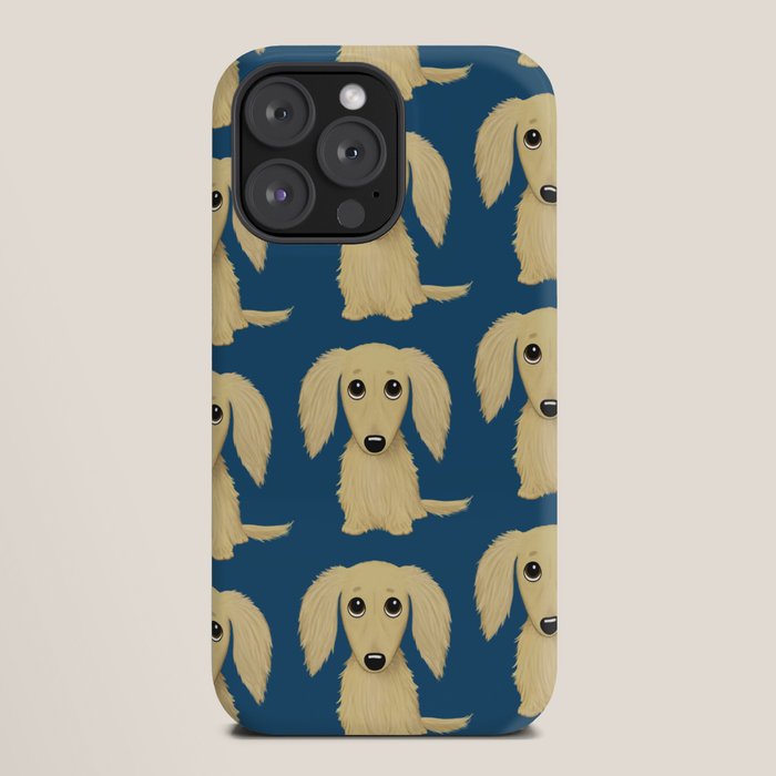 Longhaired Cream Dachshund Cartoon Dog iPhone Case Gallery Image 20