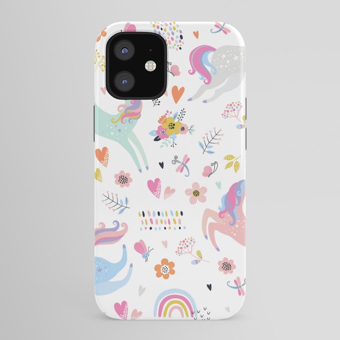 Magical Pastel Unicorn Floral iPhone Case Gallery Image 41