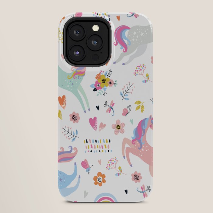 Magical Pastel Unicorn Floral iPhone Case Gallery Image 28