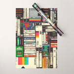 Cassettes, VHS and Video Games Wrapping Paper Gallery Image 1