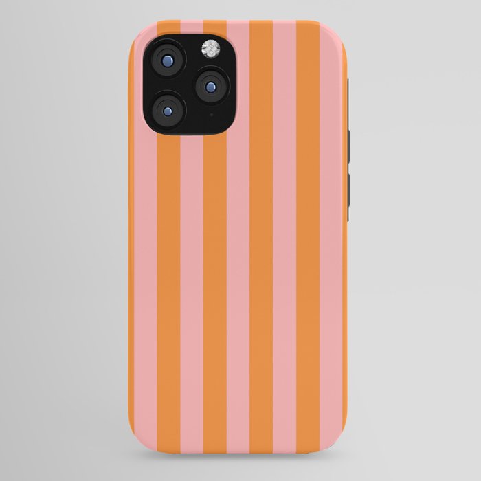 Bold Vertical Stripes Pattern (pink/orange) iPhone Case Gallery Image 44