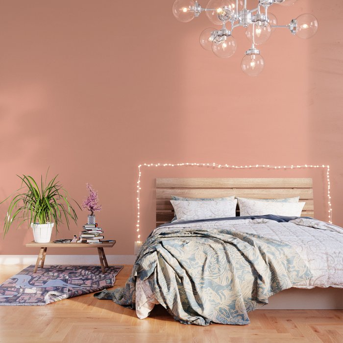Simply Sweet Peach Coral Wallpaper Gallery Image 3