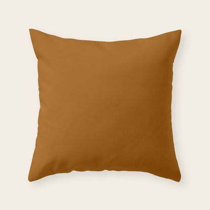 Burnt Orange Solid Color Throw Pillow Gallery Image 2