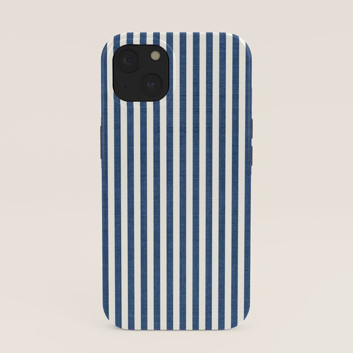Pinstripe in Navy Blue iPhone Case Gallery Image 37