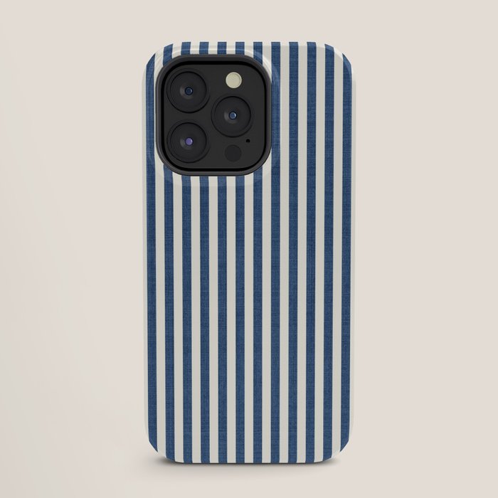 Pinstripe in Navy Blue iPhone Case Gallery Image 27