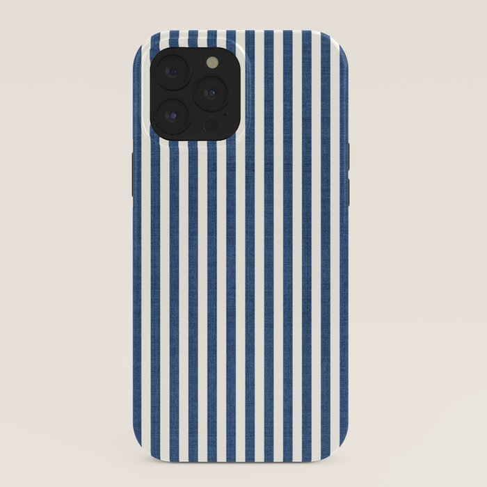 Pinstripe in Navy Blue iPhone Case Gallery Image 40