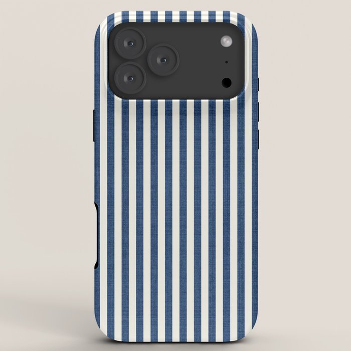 Pinstripe in Navy Blue iPhone Case Gallery Image 8