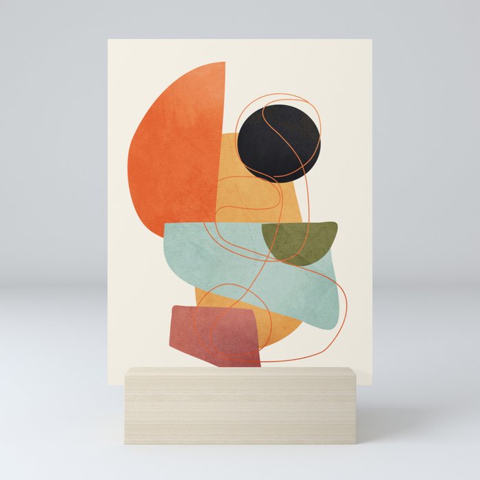 Abstract Shapes 16 Mini Art Print Gallery Image 5