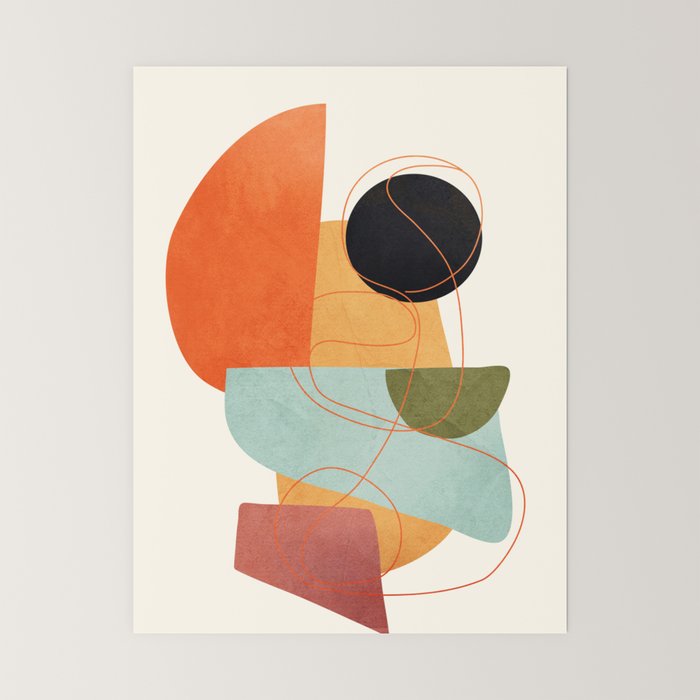Abstract Shapes 16 Mini Art Print Gallery Image 6