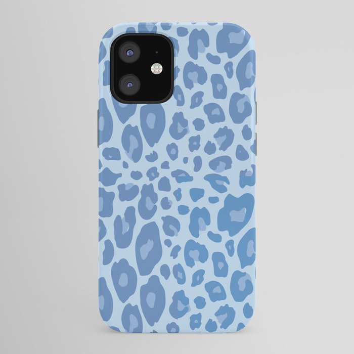 ultra bold leopard blue pastel iPhone Case Gallery Image 41