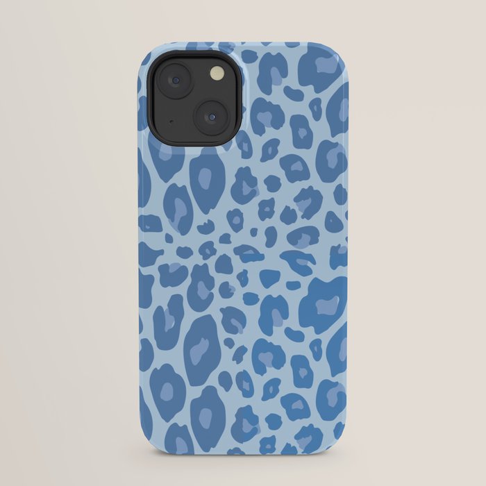 ultra bold leopard blue pastel iPhone Case Gallery Image 21