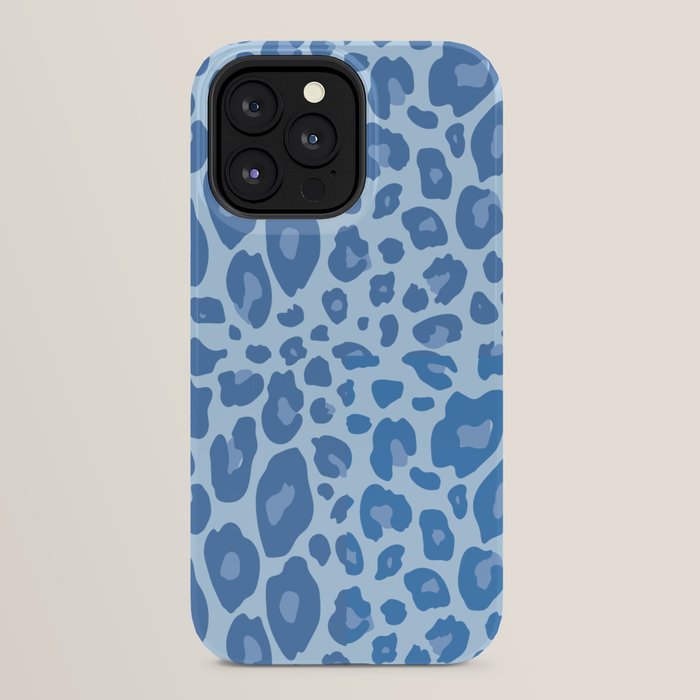 ultra bold leopard blue pastel iPhone Case Gallery Image 32