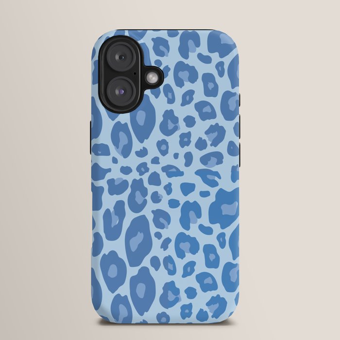 ultra bold leopard blue pastel iPhone Case Gallery Image 13