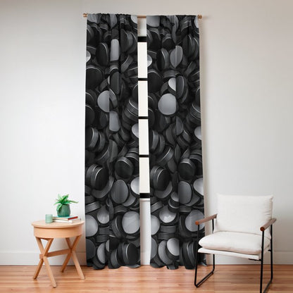 Hockey pucks Window Curtain Gallery Image 4