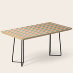 Colorful vintage stripe line art pattern Coffee Table Gallery Image 1