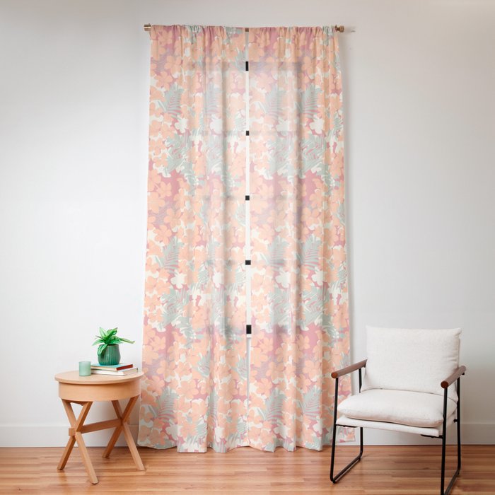 Exotic plumeria flowers A Window Curtain Gallery Image 12