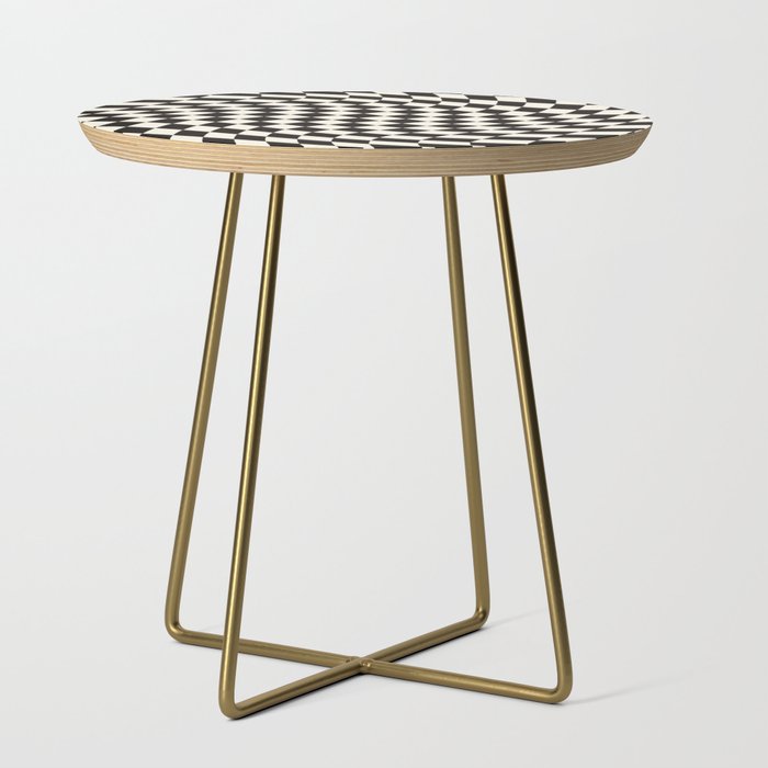 Black&White Checker Side Table Gallery Image 1