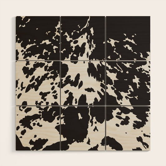 Southwestern Cowhide Animal Print Wood Wall Art Gallery Image 2