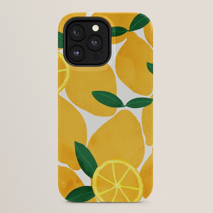 lemon mediterranean still life iPhone Case Gallery Image 24