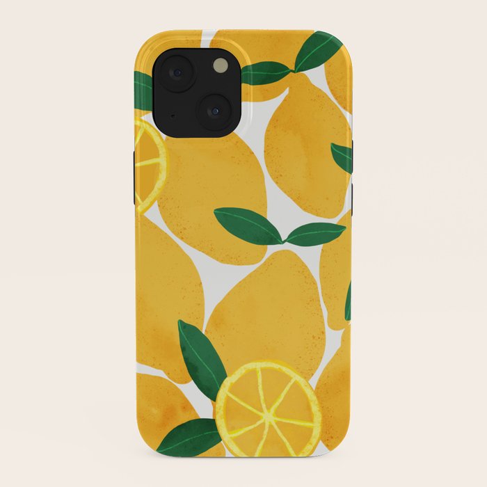 lemon mediterranean still life iPhone Case Gallery Image 38