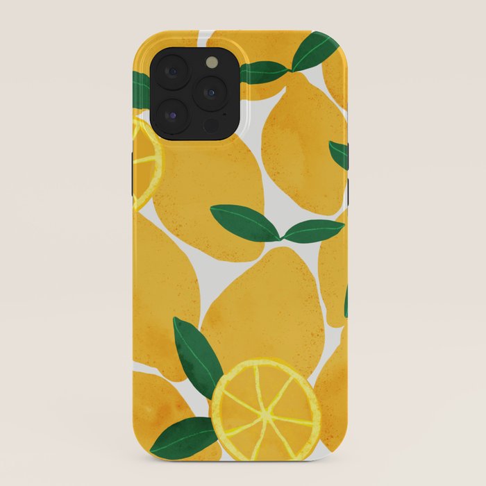lemon mediterranean still life iPhone Case Gallery Image 40
