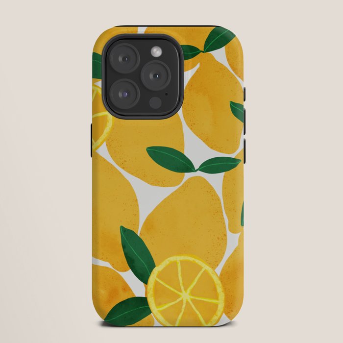 lemon mediterranean still life iPhone Case Gallery Image 11
