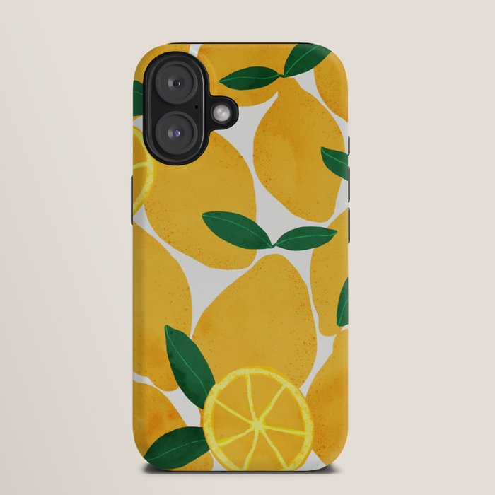 lemon mediterranean still life iPhone Case Gallery Image 9