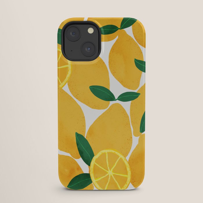 lemon mediterranean still life iPhone Case Gallery Image 25