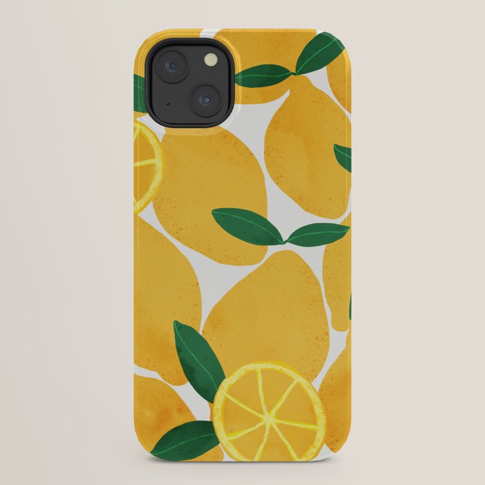 lemon mediterranean still life iPhone Case Gallery Image 22