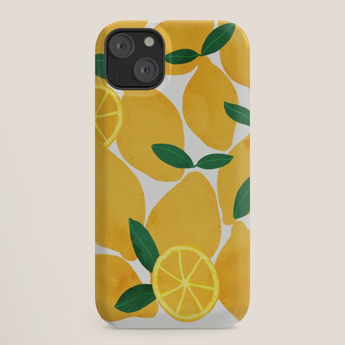 lemon mediterranean still life iPhone Case Gallery Image 18
