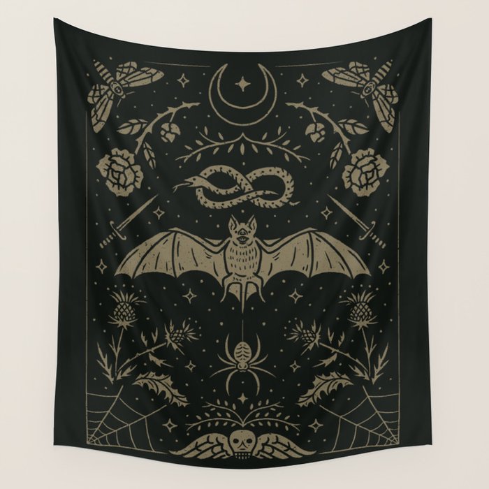 Cemetery Nights Wall Tapestry Gallery Image 3