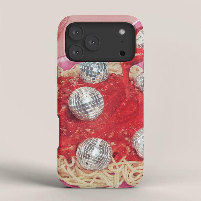 Spaghetti Disco Balls - Pink and Red iPhone Case Gallery Image 4