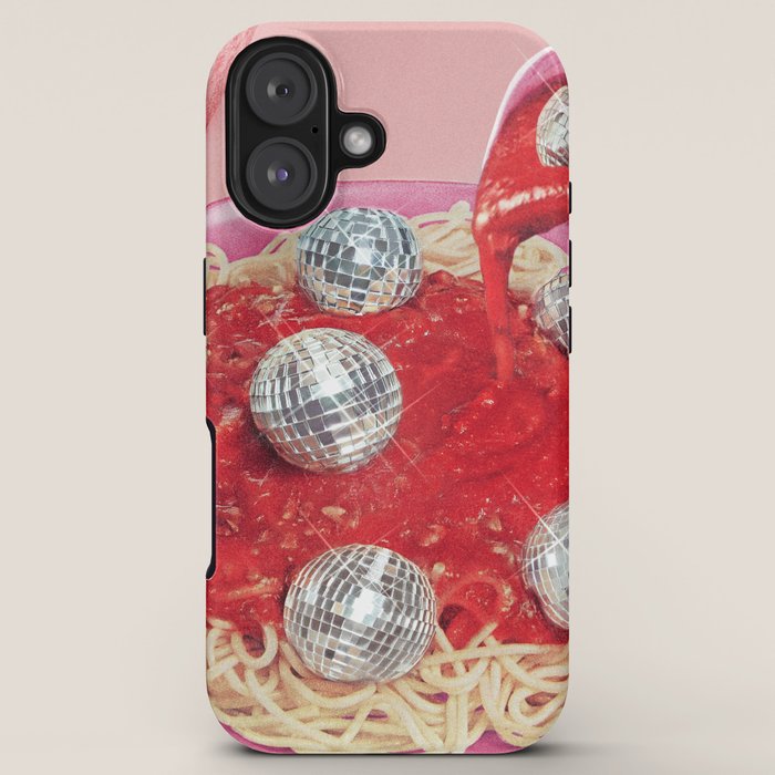 Spaghetti Disco Balls - Pink and Red iPhone Case Gallery Image 5