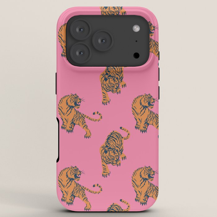 tiger print pink iPhone Case Gallery Image 7