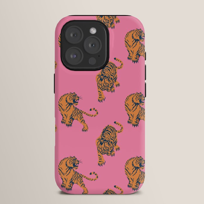 tiger print pink iPhone Case Gallery Image 15