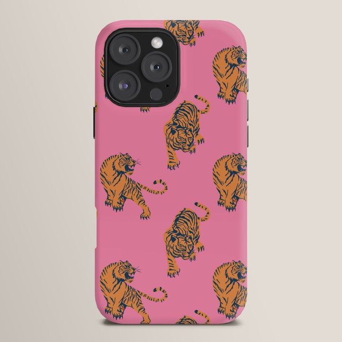 tiger print pink iPhone Case Gallery Image 16