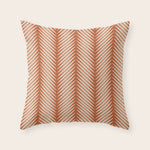 Palm Leaf Pattern - Orange Throw Pillow Gallery Image 1
