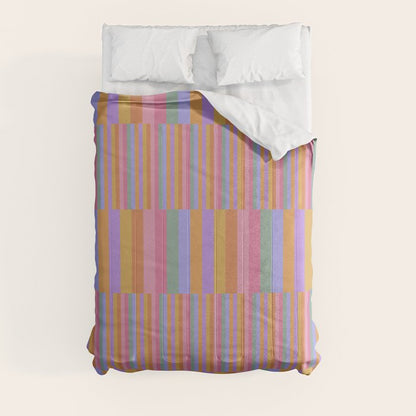 Mixed Stripes Pattern III 60s Rainbow Comforter Gallery Image 8