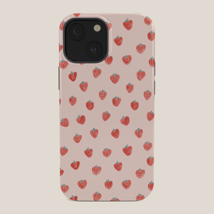 Strawberries on Pink iPhone Case Gallery Image 34