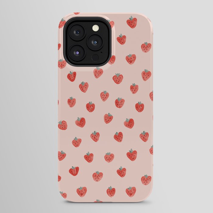Strawberries on Pink iPhone Case Gallery Image 32