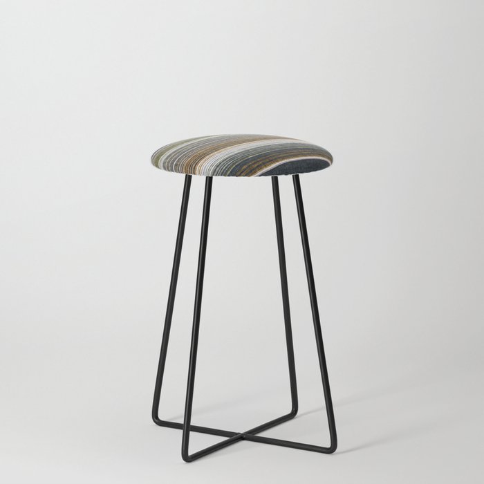 serape southwest stripe - muted natural tones Stool Gallery Image 3