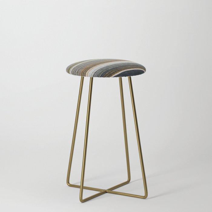 serape southwest stripe - muted natural tones Stool Gallery Image 4