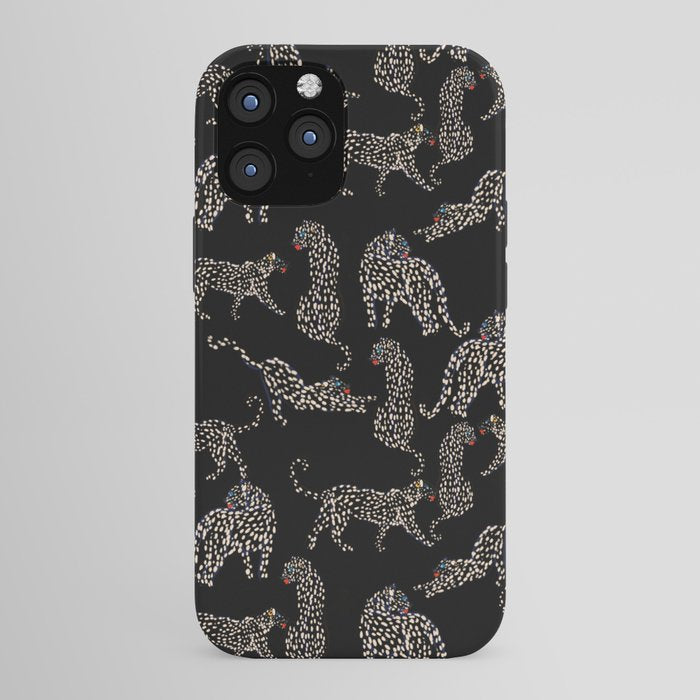 Boho modern black cheetah iPhone Case Gallery Image 43