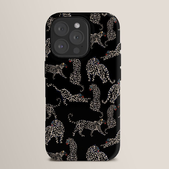 Boho modern black cheetah iPhone Case Gallery Image 15
