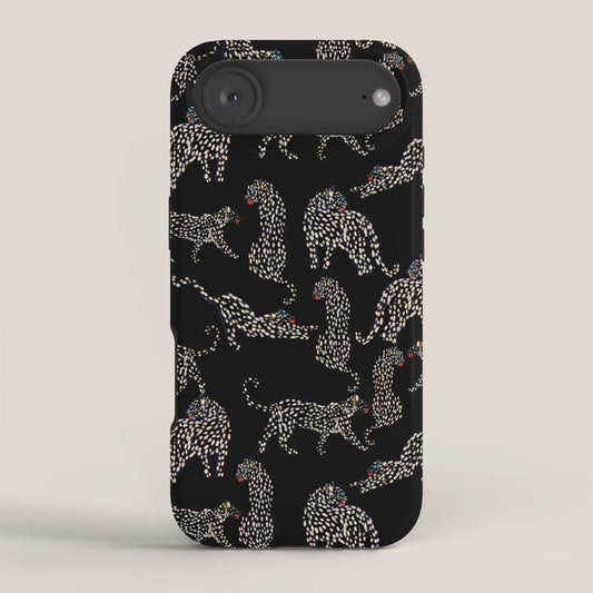 Boho modern black cheetah iPhone Case Gallery Image 2