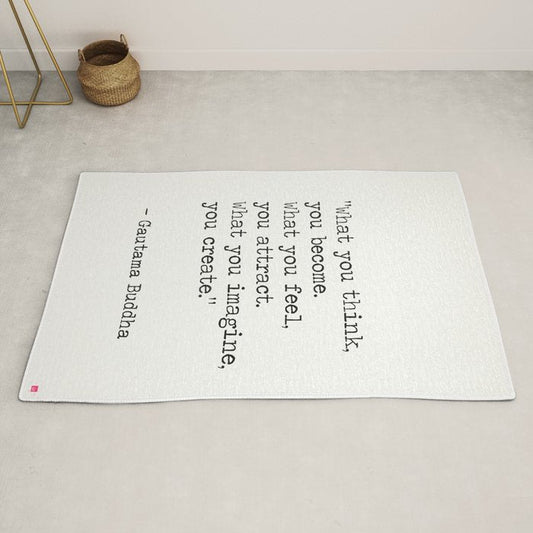 Buddha quote 5 Rug Gallery Image 2