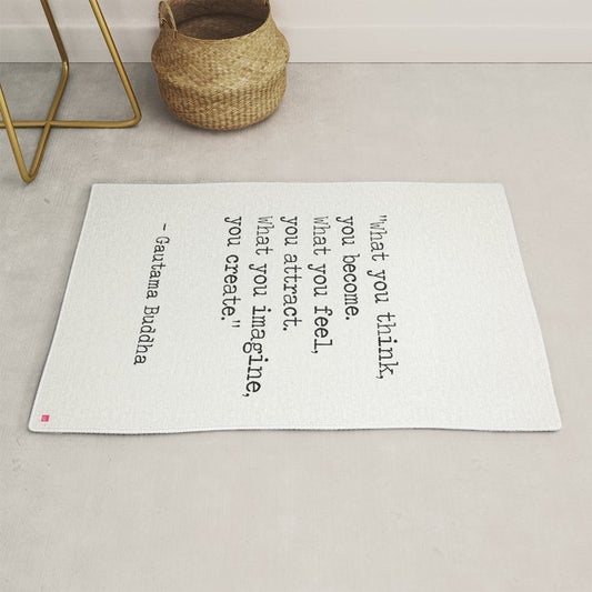 Buddha quote 5 Rug Gallery Image 1