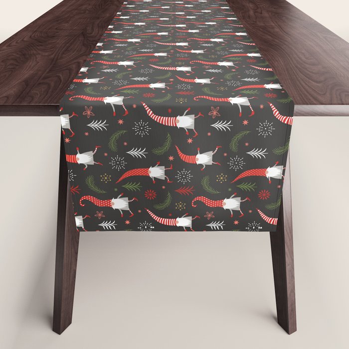 Cute Christmas Elves Table Runner Gallery Image 1